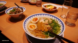 本日5回目の食事。京都の一日の締めくくり。（撮影：ベン・チェン）